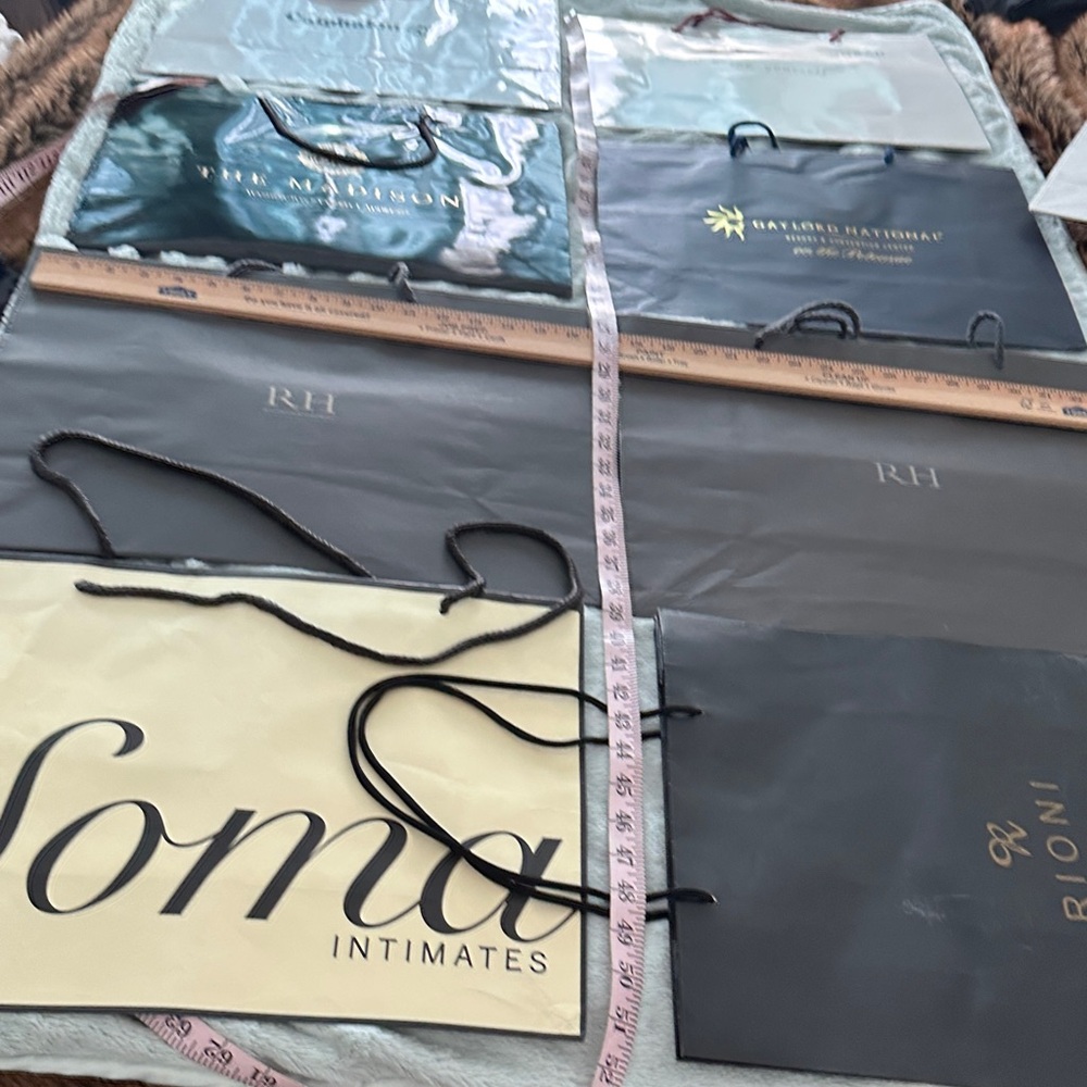 8 Assorted Empty Designer Shopping Bags - Picture 6 of 11